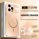 Luxury Colorful Magnetic Large Window Case For iPhone