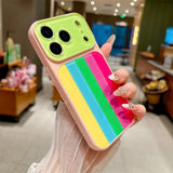 Dopamine Rainbow Acrylic Case For iPhone