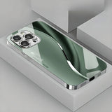 Gradient Minimalist Curve Electroplated  Case For iPhone