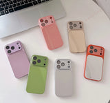 Luxury Mirror Big Windows Shockproof Case For iPhone