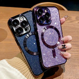 Luxury Electroplate Soft Bumper Glitter Case For iPhone
