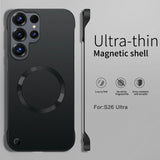Ultra Thin Metallic Paint Magnetic Frameless Case For Samsung