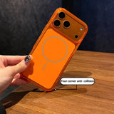 Magnetic Translucent Armor Shockproof Case For iPhone