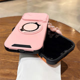Rotating Flip Full Lens Protection Magnetic Case For iPhone