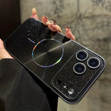 Glitter Glossy Magnetic  Full Lens Case for iPhone