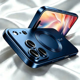 Luxury Plating Matte Magnetic Case For iPhone