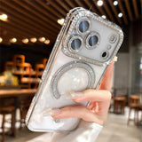Luxury Glitter Diamond Magnetic Shockproof Case For iPhone