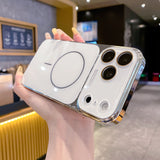Luxury Plating Tempered Glass Case For iPhone