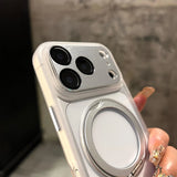 Clear Magnetic Stand Holder Armor Case For iPhone