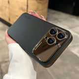 Luxury Mirror Glass Large Window Case for iPhone
