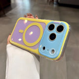 Candy Contrasting Colors Magnetic Case For iPhone