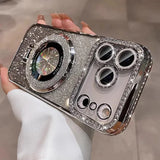 Transparent Diamond Glitter Magnetic Case for iPhone