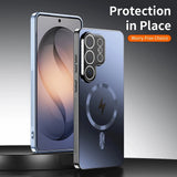 Luxury Plating Magnetic Camera Lens Case for Samsung