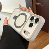 Built-in Magnetic Ring Kickstand Case For iPhone