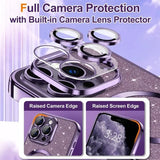 Luxury Electroplate Soft Bumper Glitter Case For iPhone