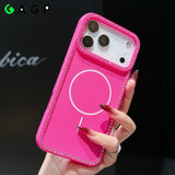 Magsafe Magnetic Glitter Diamond Frame Case for iPhone