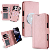2 in 1 Cards Slot Leather Flip Wallet Case For iPhone