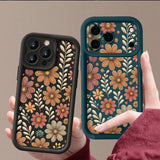 Cartoon Flowers TPU Soft Silicone Case For iPhone