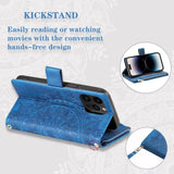 Embossing Leather Flip Wallet Case For Samsung