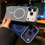 Luxury Cooling Camera Holder Case for iPhone