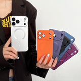 Ultra Thin Matte Magnetic Frameless Case For iPhone