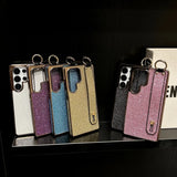Glitter Wristband Stand Plating Case for Samsung