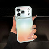 Original Gradient Matte Shockproof Liquid Silicone Case For iPhone