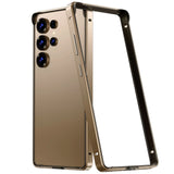 Hybrid Silicone Frame Aluminum Metal Case for Samsung