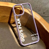 Minimalist Niche Letter Clear Case For iPhone