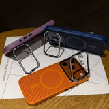 Luxury Cooling Camera Holder Case for iPhone