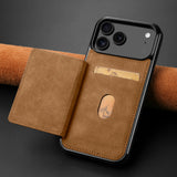 Luxury Retro Leather Business Case for iPhone