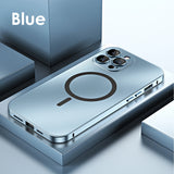 Aluminum Metal Frame Magnetic Case For iPhone