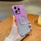 Luxurious Gradient Hollow-out Cooling Magnetic Case for iPhone