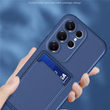 Liquid Silicone Card Holder Case For Samsung