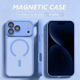 Luxury Magnetic Translucent Matte Case for iPhone