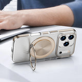 MagSafe Magnetic Stand Ripple Shape Case for iPhone