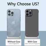 Frameless Slim Matte Hard Case For iPhone