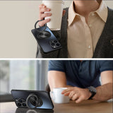 Matte Kickstand Ring Magnetic Case for iPhone