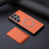 Luxurious Carbon Fiber Leather Case for Samsung