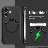 Ultra Thin Hard PC Magnetic Frameless Case For iPhone