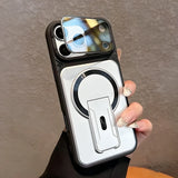 Folding Stand Magnetic Phone Case For iPhone