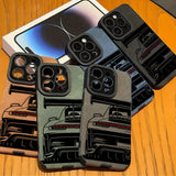 Cool Sports Car Leather Case For iPhone