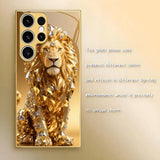 Luxury Diamond Gold Lion Case for Samsung