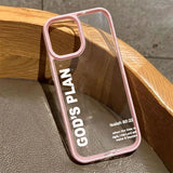 Minimalist Niche Letter Clear Case For iPhone