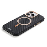 Luxury Leather Carbon Fiber Texture Case For iPhone