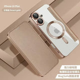 Electroplated Flip Leather Case for iPhone