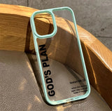 Minimalist Niche Letter Clear Case For iPhone