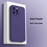 Fluff Protective Soft Liquid Silicone Case for iPhone