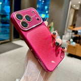 Fashion Large Window Glitter Color Contrast Case for iPhone