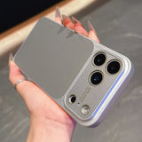 Simple Leather Texture Shockproof Case For iPhone